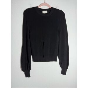 Vicolo Women’s Ribbed Black Sweater Crewneck Size S See Description